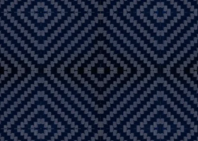 blue carbon fiber romboid pattern